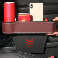 Vente directe usine – Organisateur de console avant de voiture de luxe sur mesure avec porte-gobelets et poches pour rangement latéral – Carclean Custom