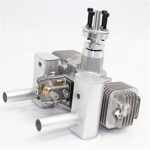 Moteur à essence 2 temps RCGF STINGER 40cc bicylindre refroidi par air avec silencieux/allumage/bougie d'allumage pour modèle RC - Product Image 4