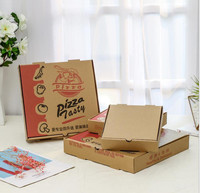 Großhandel 9 10 11 12 14 18 Zoll Pizza Box Schwarzer Karton Custom Design Pizza Box Plain Hersteller Pizza Boxen Mit Logo