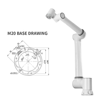 Brazo Robótico Industrial SWJD M20 de 6 Ejes, Carga Útil de 20 kg, Motor de Precisión, Recogida y Colocación, Prensa Automática, Pinza de Vacío, Visión