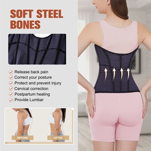 Donne dimagranti guinzagli corsetto biancheria intima <span class=keywords><strong>guaina</strong></span> modellante tuta corpo Shaper traspirante Colombia liposuzione vita Trainer all'ingrosso - Product Image 5