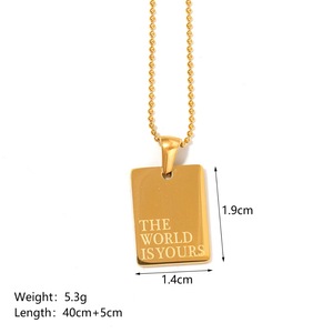 À la mode Sri Lanka <span class=keywords><strong>Carte</strong></span> Pendentif Collier Personnalisé Pays Cartes Plaqué Or En Acier Inoxydable Collier Lien Chaîne Tendencia Collier - Product Image 2