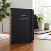 Agenda portable A5 à spirale personnalisable pour la planification des tâches personnelles, écriture fluide, impression sur mesure, modèle 2027, vente chaude
