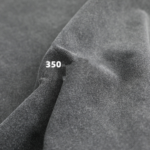 Camicie nere acide oversize in cotone 100% da 350 g con Design in bianco con motivo solido - Product Image 5