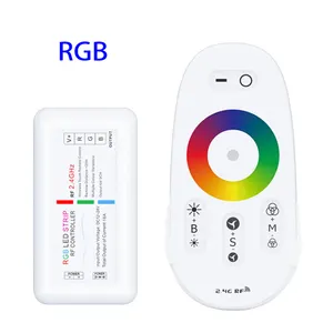 DC12-24V 2.4G 6A/CH LED Single Color Dimmer CCT RGBW Led Controller RF Touch Screen Wireless Remote Led Strip Lights Controller