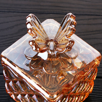 Beliebte farbige Glas Candy Glas Glas Vorrats glas Küche Wohnzimmer Aufbewahrung dosen Tee Konserven Ornamente Dekorationen