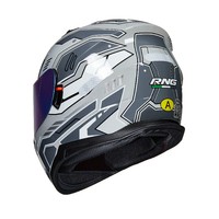 BYB/RNG Gris Mecha BY-168 nouveau casque de moto casque intégral accessoires de moto casque d'équitation