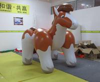 Publicité promotionnelle de modèle de cheval de labour de dessin animé gonflable de PVC