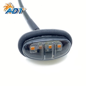 ไฟวิ่งหน้ากระจังหน้าแบบ LED สีเหลืองอำพัน รุ่น Raptor แบบเลนส์รมดำ ปรับปรุงใหม่ ชุด 6 ชิ้น/ชุด พร้อมหลอด SMD 4 ดวง - Product Image 3