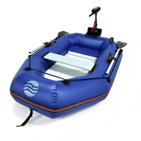 Bateau pneumatique gonflable léger et durable en PVC, monoplace, haute vitesse, pour sports nautiques, pliable, pour sauvetage d'urgence et dérive