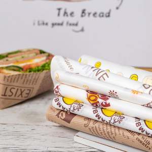 Papel de Seda para Empacar Hamburguesas de Comida Rápida, Personalizado con Bajo MOQ, Grado Alimenticio, Impresión de Logotipo con Tinta Ecológica, Seguro, No Tóxico, Papel Encerado - Product Image 3