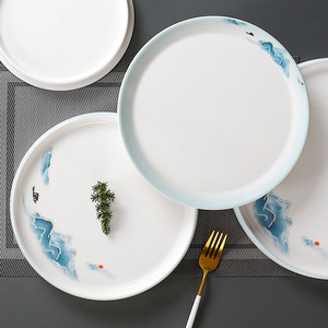 Xiangyuan <b>melamine</b> imitation porcelain <b>plates</b>, plastic <b>plates</b>, commercial cold dish <b>plates</b>, round <b>plates</b>, hotel plating - Product Image 4