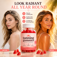 Bräunungs-Beta-Carotin-Gummis Kostenloser Versand Bräunungs-Gummis mit Vitamin C Tägliche Bräunungs-Gummis Private Label Logo