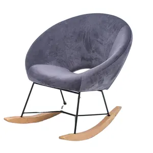 Sillón de terciopelo nórdico, sofá individual, silla de ocio para sala de estar, diseño moderno, alta calidad, gran oferta, mecedora de ocio