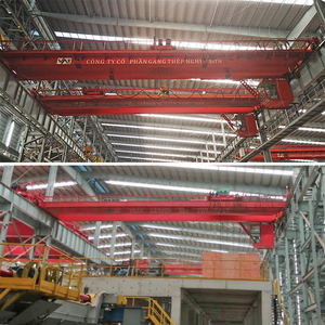 Grue à <span class=keywords><strong>pont</strong></span> à double poutre <span class=keywords><strong>de</strong></span> 5 tonnes Q355 avec chariot à treuil, fournie directement par l'usine - Product Image 6