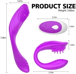 Vibrador para Mujeres en Forma de U, Masajeador de Clítoris y Punto G, 10 Velocidades, Control Remoto, Manos Libres, Juguetes Sexuales, Vibración, Impermeable - Product Image 3