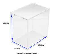 Étui de présentation personnalisable en acrylique transparent, résistant aux UV, écologique, résistant à l'eau, facile à assembler, de qualité supérieure pour Lorcana TCG
