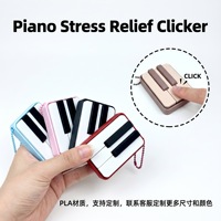 Meilleure vente transfrontalière : Ornement de bureau en PLA imprimé en 3D, clavier de piano, anti-stress, porte-clés, design personnalisable