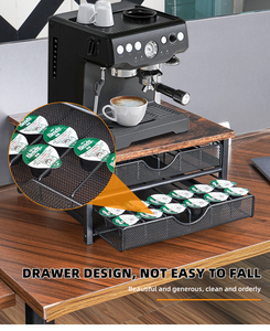 Organizzatore per Bustine di Tè, Portacapsule in Metallo per Caffè, Supporto per Capsule <span class=keywords><strong>Caffitaly</strong></span> e Nespresso - Product Image 2