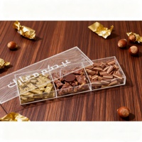 Boîte de chocolats acryliques du Ramadan charmante pralines mixtes en plastique emballage cadeau de célébration de l'Aïd al Fitr