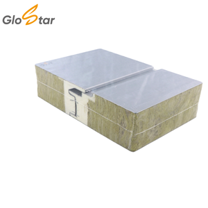 Panneau sandwich mural GLOSTAR en laine de roche de 50 mm, résistant au vent et ignifuge, scellé au PU, pour murs extérieurs - Product Image 2