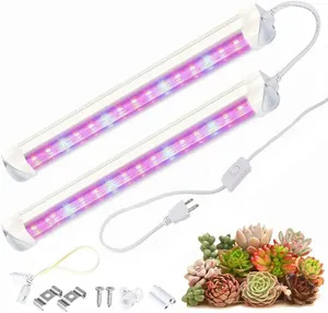 2ft 4ft vertical greenhouse farming led grow lamp hydroponic full spectrum t5 t8 tube grow lights for indoor plants