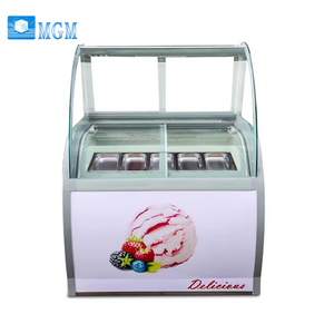 <span class=keywords><strong>Réfrigérateur</strong></span> commercial de haute qualité pour la présentation de la crème glacée en supermarché, capacité de 102 L, ventilation directe, 2 portes - Product Image 1
