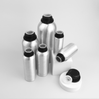 Bouteilles en aluminium de 500 ml pour huiles essentielles cosmétiques, avec bouchon et capuchon à vis