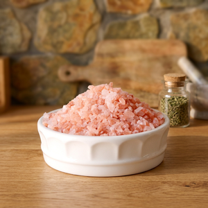 Sal de Roca Comestible Natural Rosa Oscuro del Himalaya, Gránulos Orgánicos Sin Refinar para Cocinar y Uso en la Mesa, Bolsa a Granel de 25 kg - Product Image 1