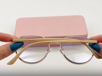 Lunettes photochromiques rondes simples pour femmes, verres à changement rapide de couleur, anti-reflet bleu, monture métallique, pour ordinateur