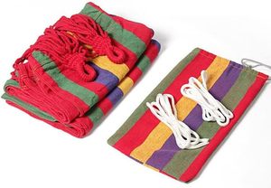 Hamaca individual de lona gruesa para camping al aire libre, cama colgante portátil, columpio para dormir, para ocio y uso doméstico. - Product Image 3