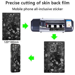 <span class=keywords><strong>Film</strong></span> de protection arrière de téléphone personnalisé en résine noire style foncé, effet goutte de colle, brillant et gaufré, DIY pour machine de découpe de <span class=keywords><strong>film</strong></span> hydrogel - Product Image 5