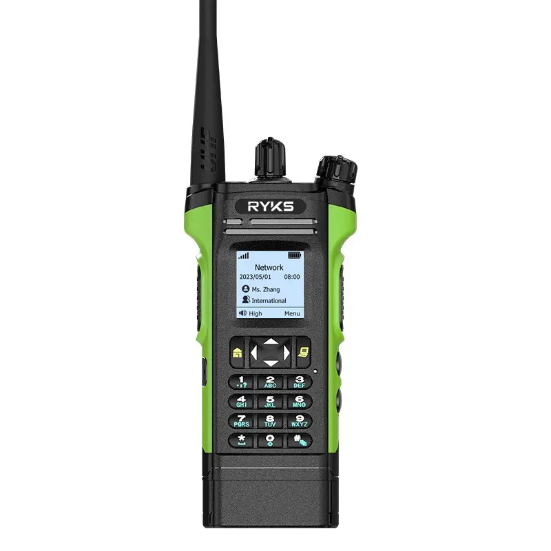 Global-Intercom 4G PoC e rádio de Internet UHF em dois sentidos walkie talkie de longo alcance com função de repetidor 500 km