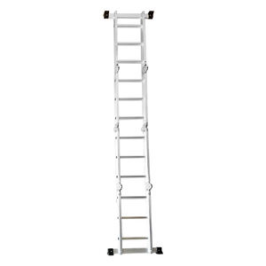 سلم قابل للطي 4×5 بطول 5 أمتار من الألومنيوم متعدد الأغراض للاستخدام الصناعي والتجاري والمنزلي والسوبر ماركت والديكور، بيع مباشر من المصنع - Product Image 5