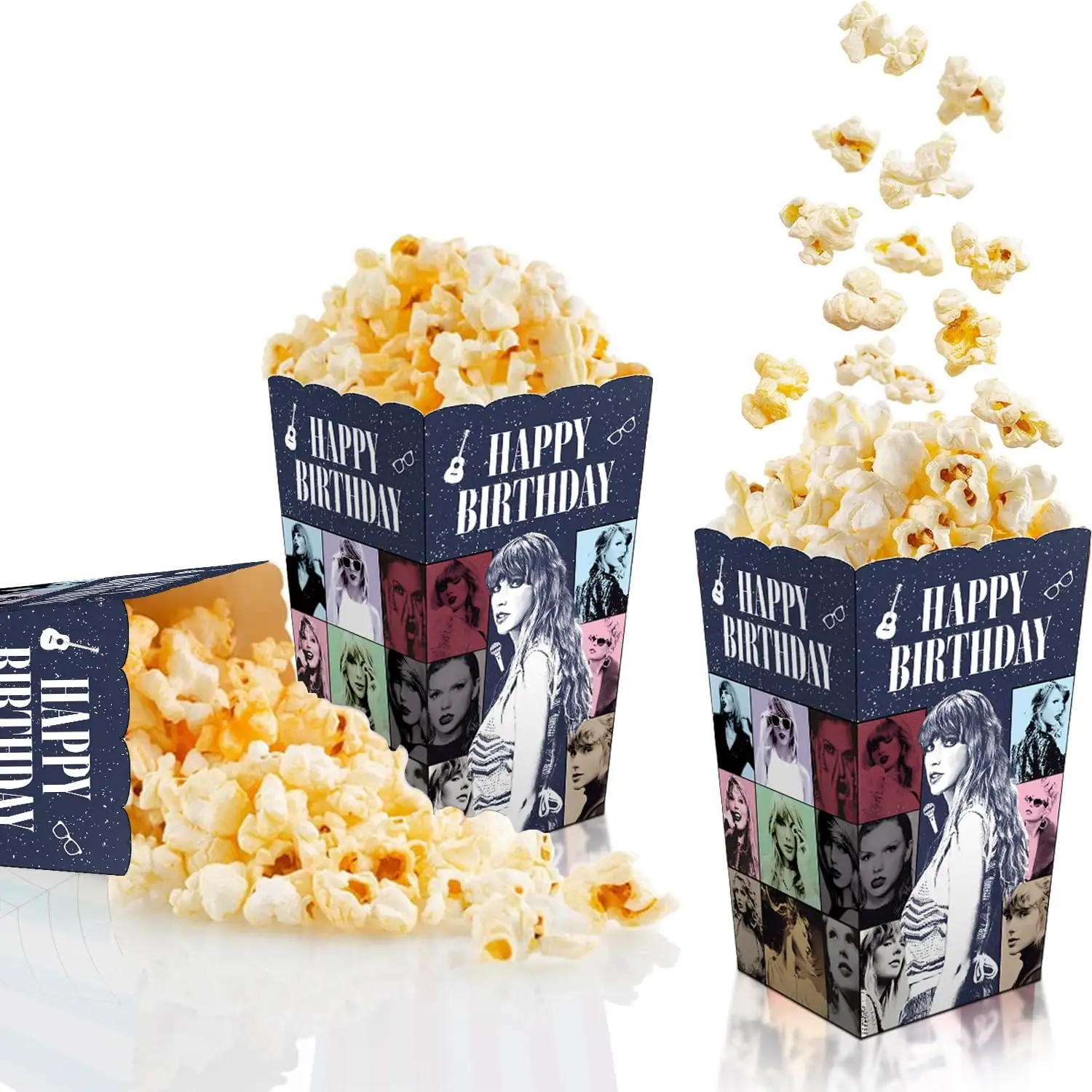 Factory Disposable Paper Corn Take Away Food Packaging Custom Logo Printed Craft Kraft Popcorn Box