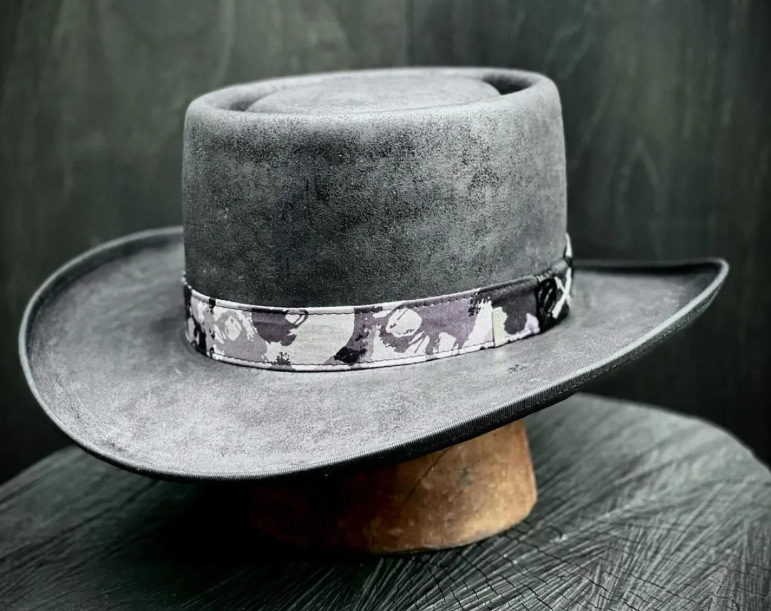 Fiebig Medlock Porkpie Diamond – Chapeau Feutre Laine 100% Made In Italy – Unisexe Élégant & Léger