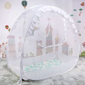 Mosquitera popular de verano para bebé, plegable y portátil, de tela, tipo tienda de campaña para cuna, para el hogar, técnica de tejido. - Product Image 2
