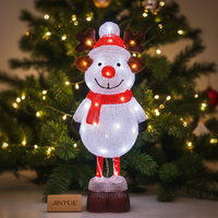   Renna 3D LED in Acrilico con Naso Rosso e Sciarpa, Certificata CE IP44, Illuminazione Decorativa da Giardino con Controllo Manuale