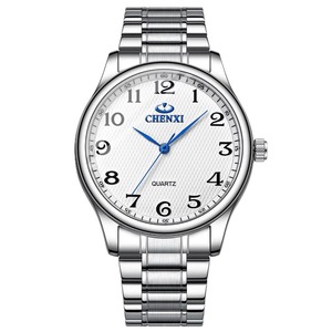 Montres à quartz pour couple, best-seller, style simple, étanches, avec chiffres arabes lumineux, bracelet en acier inoxydable, montre décontractée pour affaires - Product Image 4