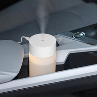 Humidificateur de voiture ultrasonique mini en plastique coloré de 260 ml avec arrêt automatique, recharge USB, diffuseur d'arômes pour la maison