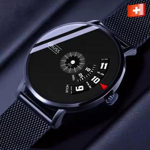 <span class=keywords><strong>ORUSS</strong></span> 862, reloj de cuarzo resistente al agua para hombre, relojes de pulsera de moda informal para estudiantes, correa de malla de aleación, relojes de pulsera de lujo para hombre - Product Image 2