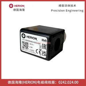 Bobina de Válvula Solenoide Herion 0242.024.00 24 V CC 3 W Fabricada en República Checa - Product Image 1