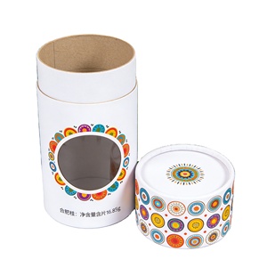 Wholesale Sturdy Cardboard Cylinder Tube With <b>Display</b> Window Custom Logo Eco Friendly Packaging - Product Image 1