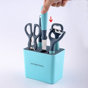 New Arrival <b>Kitchen</b> <b>Gadgets</b> Stainless Steel 6 Pcs <b>Kitchen</b> <b>Tools</b> Accessories With Plastic Holder - Product Image 6