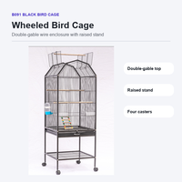 Cages à oiseaux décoratives en fer de taille moyenne en fil métallique pour perroquets, pinsons, canaris