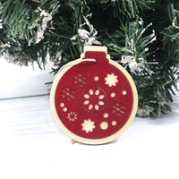 Fabricant de bois personnalisé Fabricant de bois sur mesure Pendentifs d'arbre de Noël