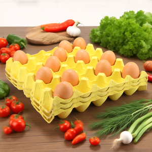 Chất lượng cao giấy màu vàng bột giấy khay trứng phân hủy sinh học trứng khay 30 lỗ trứng bao bì - Product Image 6
