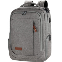 Sac à dos imperméable pour ordinateur portable avec port USB, fermeture éclair, antivol, 20-35L, coussin d'air, idéal pour les activités de plein air, les affaires, l'université et le transport de charges.
