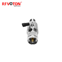 Parafoudre coaxial RF UHF femelle vers UHF mâle 0-3 GHz pour montage en panneau, protection contre les surtensions et la foudre