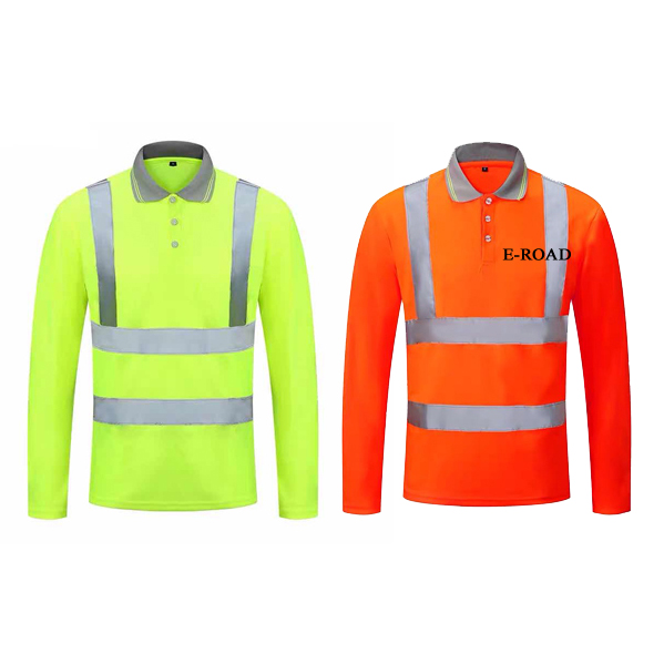 Светоотражающая защитная одежда с длинным рукавом и высокой видимостью с логотипом на заказ
